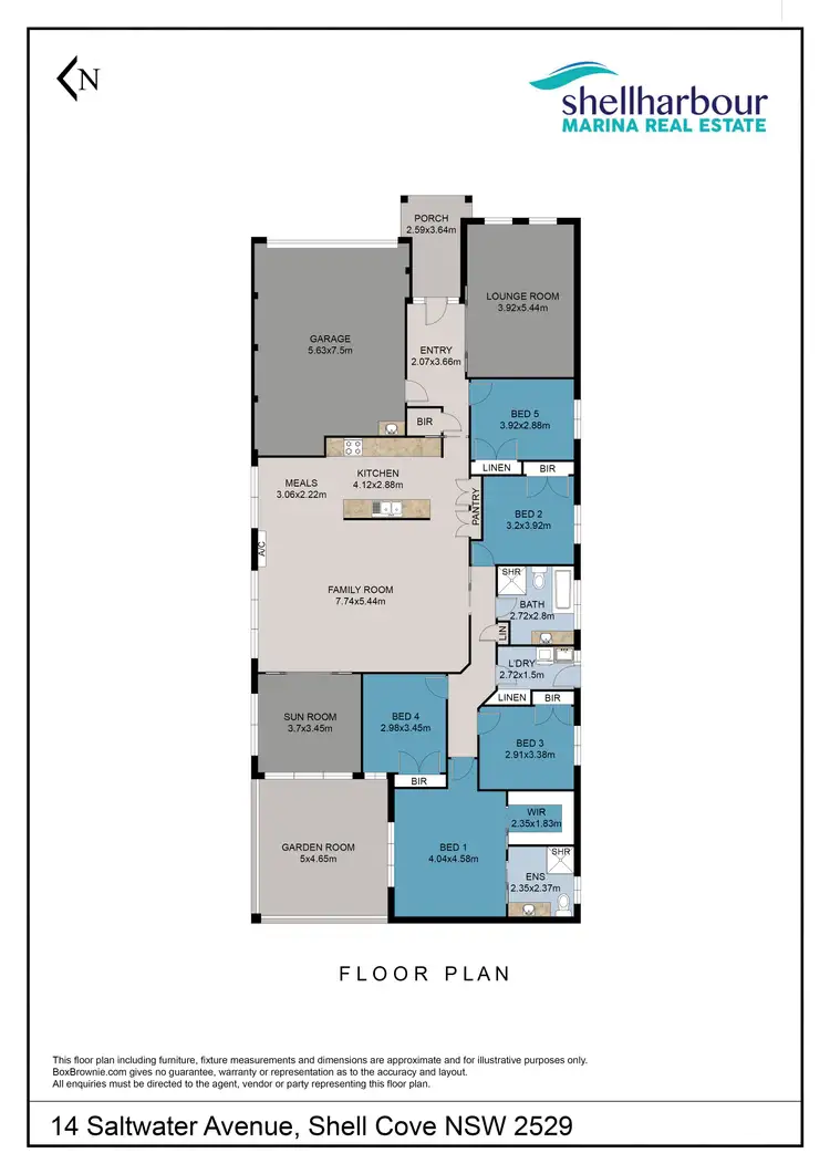 Floorplan of Homely house listing, 14 Saltwater Avenue, Shell Cove NSW 2529