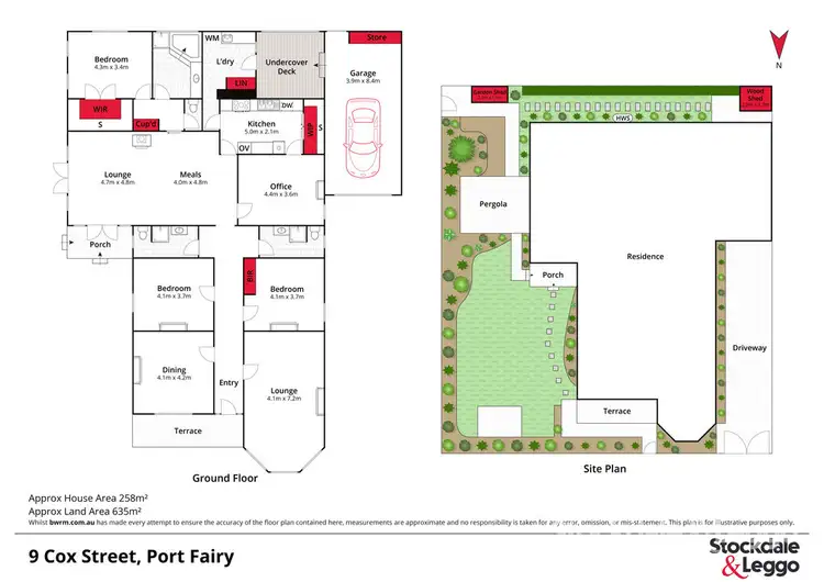 Floorplan of Homely house listing, 9 Cox Street, Port Fairy VIC 3284