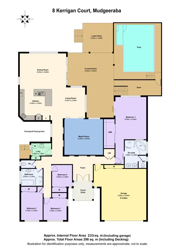 Floorplan of Homely house listing, 8 Kerrigan Court, Mudgeeraba QLD 4213