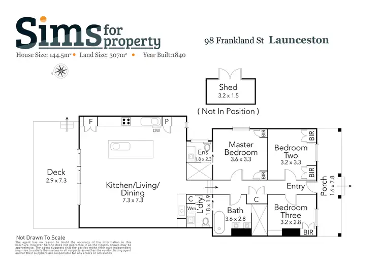 Floorplan of Homely house listing, 98 Frankland Street, Launceston TAS 7250
