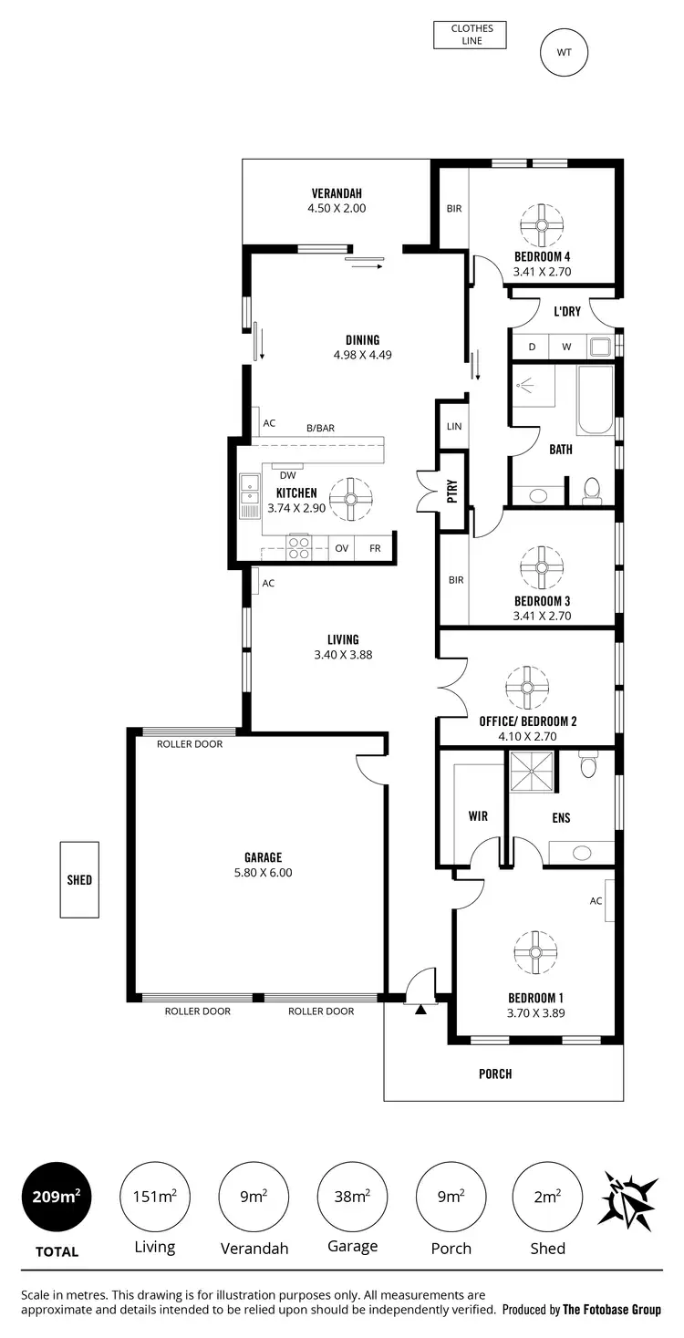 Floorplan of Homely house listing, 5 Xavier Place, Parafield Gardens SA 5107