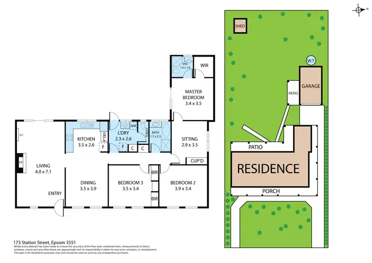 Floorplan of Homely house listing, 173 Station Street, Epsom VIC 3551
