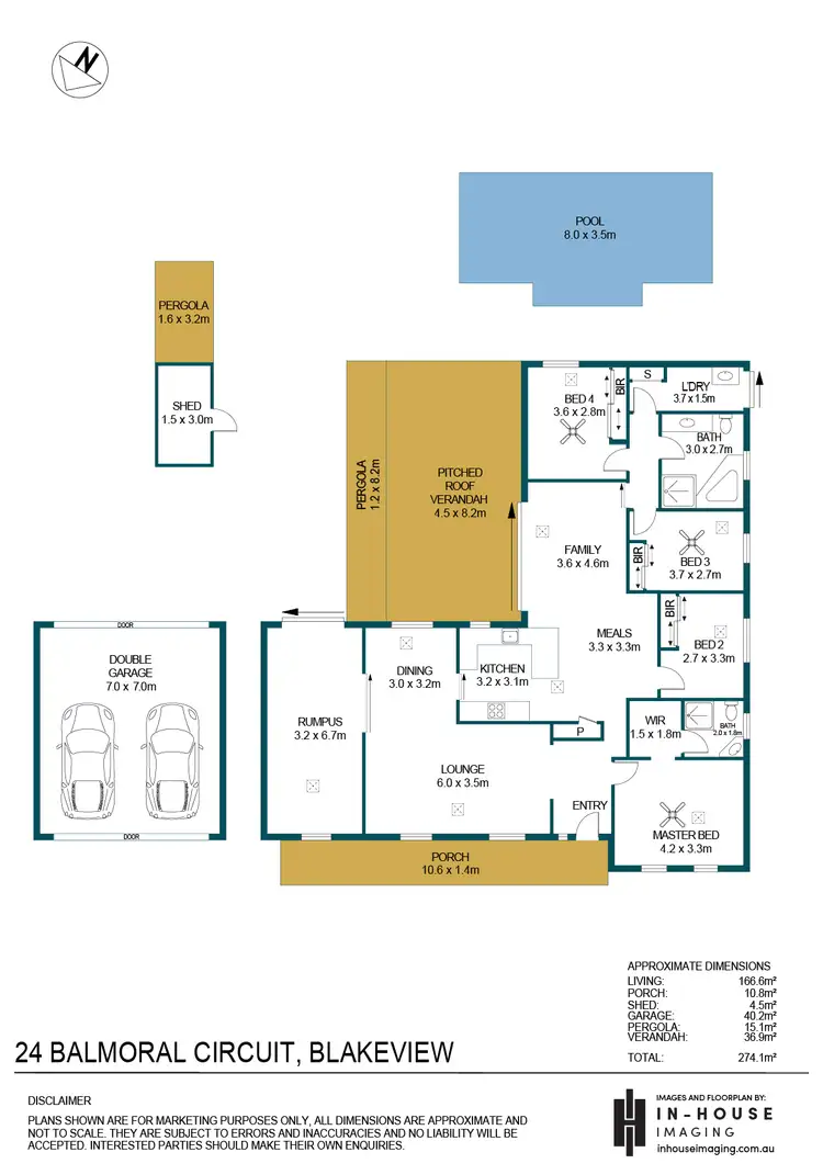 Floorplan of Homely house listing, 24 Balmoral Circuit, Blakeview SA 5114