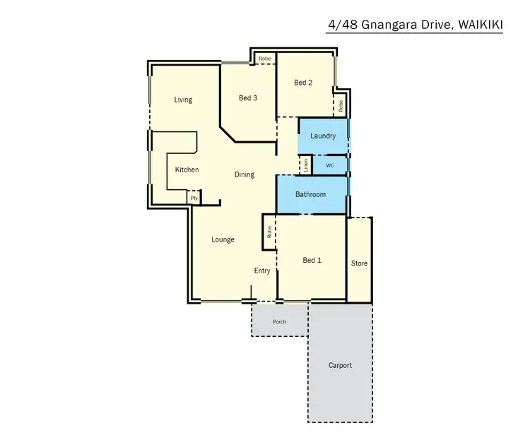 Floorplan of Homely villa listing, 4/48 Gnangara Drive, Waikiki WA 6169