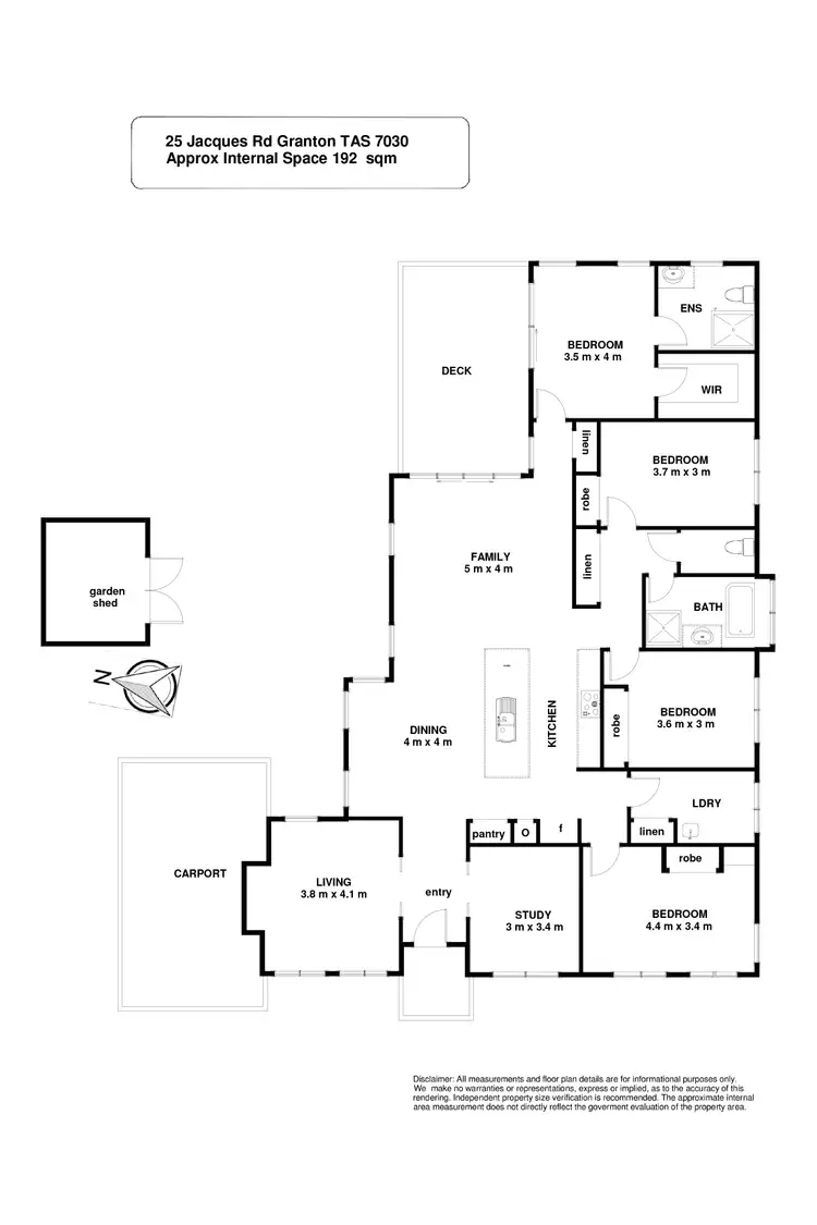Floorplan of Homely house listing, 25 Jacques Road, Granton TAS 7030