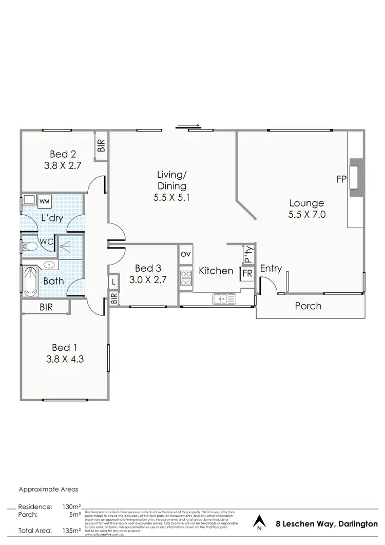 Floorplan of Homely house listing, 8 Leschen Way, Darlington WA 6070