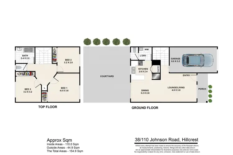Floorplan of Homely house listing, 38/110 Johnson Road, Hillcrest QLD 4118