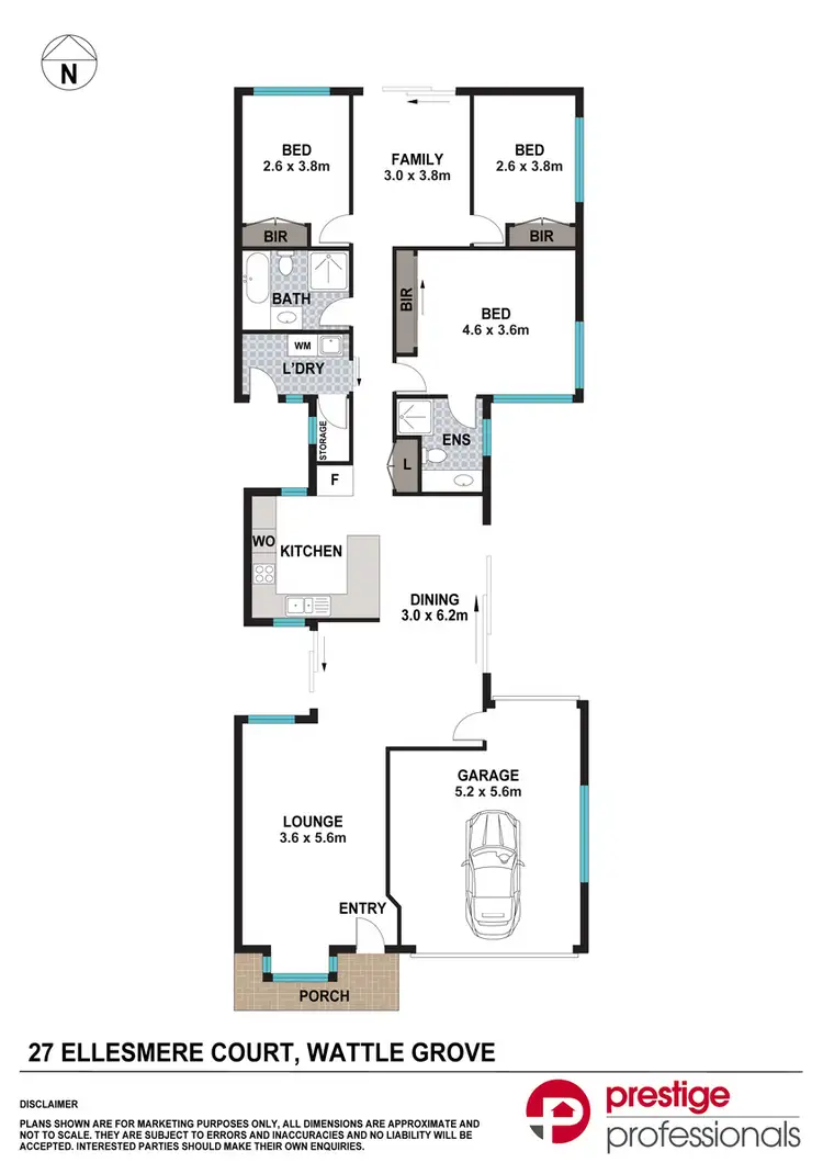 Floorplan of Homely house listing, 27 Ellesmere Court, Wattle Grove NSW 2173