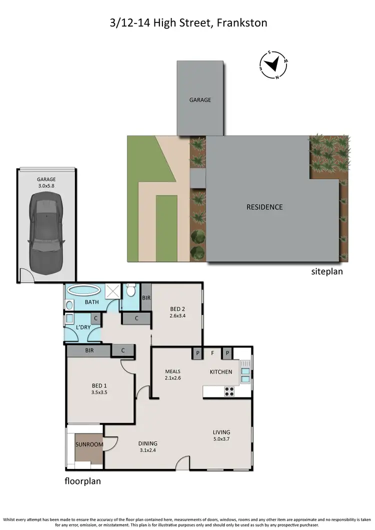 Floorplan of Homely house listing, 3/12-14 High Street, Frankston VIC 3199