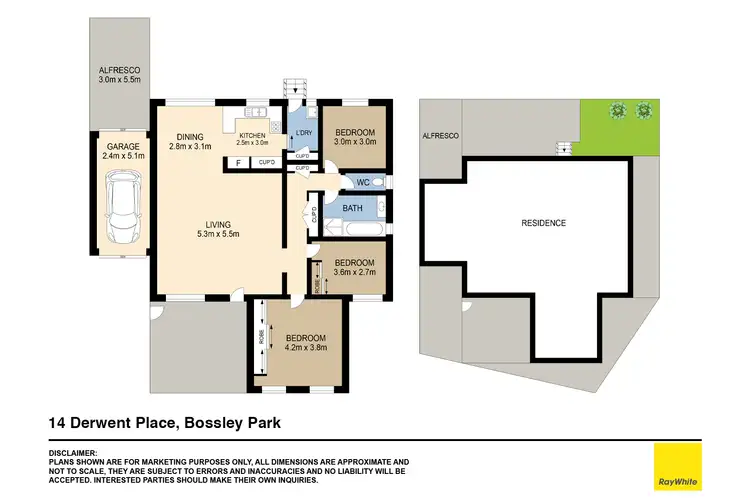 Floorplan of Homely house listing, 14 Derwent Place, Bossley Park NSW 2176