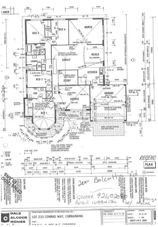 Floorplan of Homely house listing, 16 Conrad Way, Currambine WA 6028