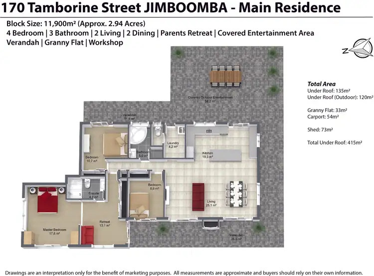 Floorplan of Homely house listing, 168-170 Tamborine Street, Jimboomba QLD 4280