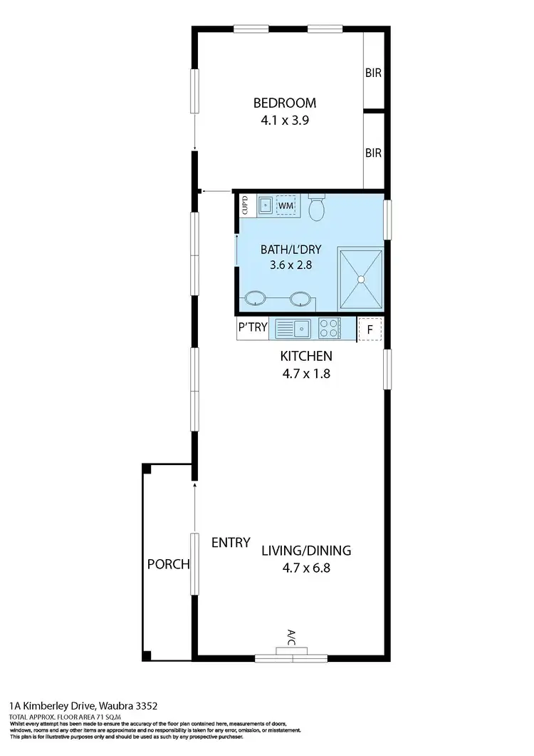 Floorplan of Homely house listing, 1A Kimberley Drive, Waubra VIC 3352