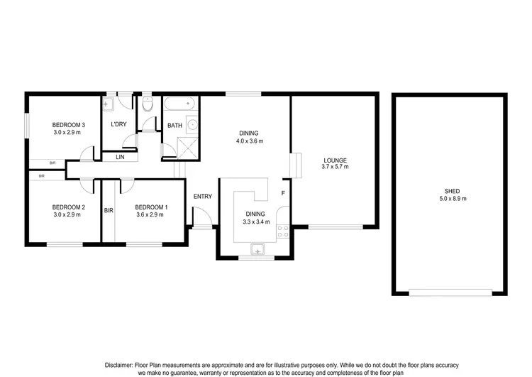 Floorplan of Homely unit listing, U6/22 BURONGA AVENUE, Mount Gambier SA 5290