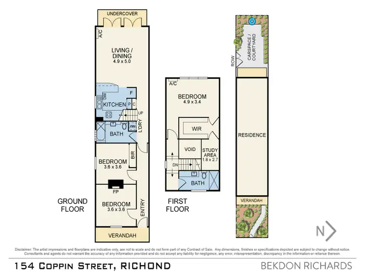Floorplan of Homely house listing, 154 Coppin Street, Richmond VIC 3121