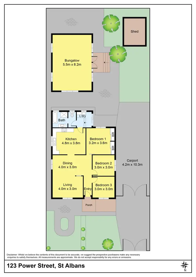 Floorplan of Homely house listing, 123 Power Street, St Albans VIC 3021