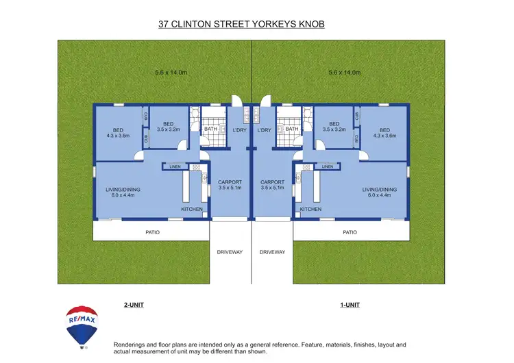 Floorplan of Homely semi-detached listing, 37 Clinton Street, Yorkeys Knob QLD 4878