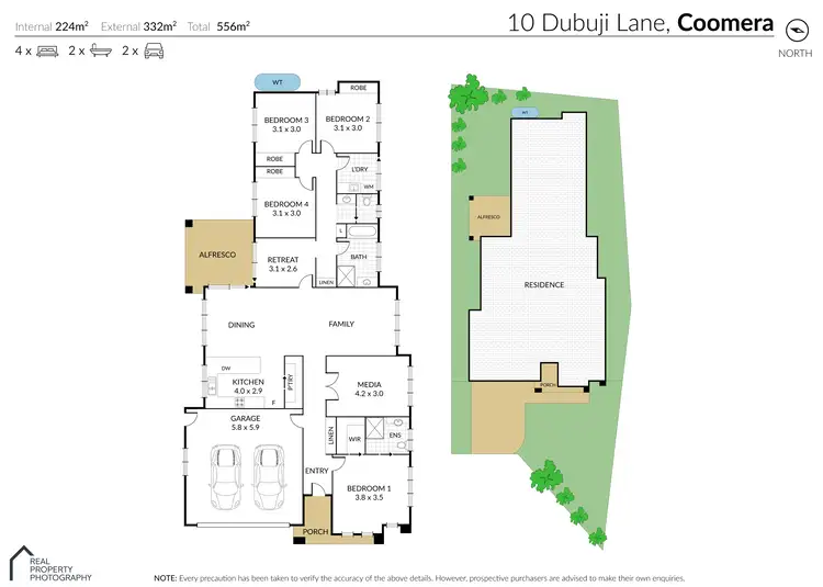 Floorplan of Homely house listing, 10 Dubuji Lane, Coomera QLD 4209