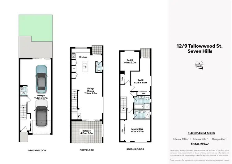 Floorplan of Homely townhouse listing, 12/9 Tallowwood Street, Seven Hills QLD 4170