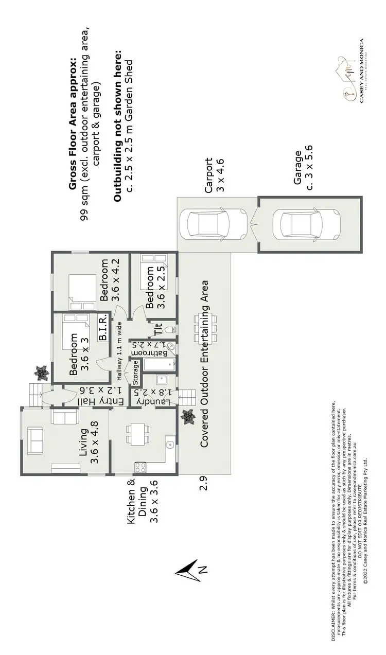 Floorplan of Homely house listing, 15 Carlisle Street, Waverley TAS 7250