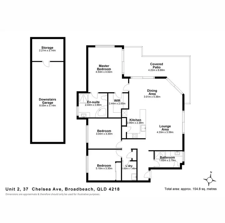 Floorplan of Homely apartment listing, 2/37 Chelsea Avenue, Broadbeach QLD 4218