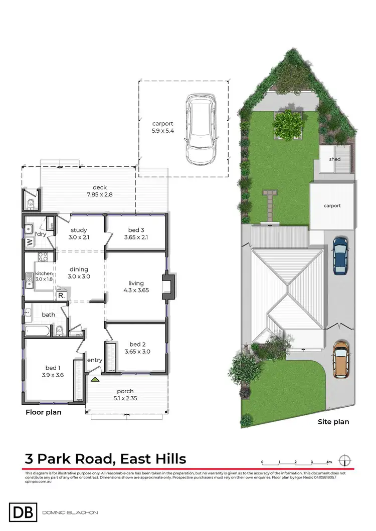 Floorplan of Homely house listing, 3 Park Road, East Hills NSW 2213