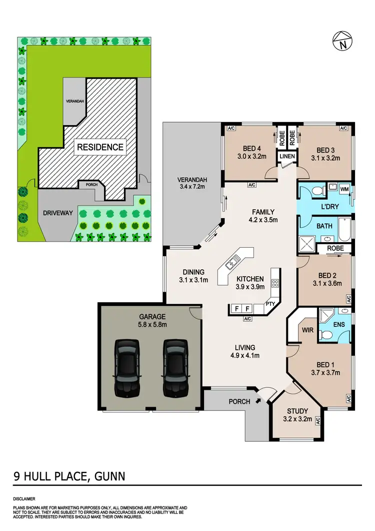 Floorplan of Homely house listing, 9 Hull Place, Gunn NT 832