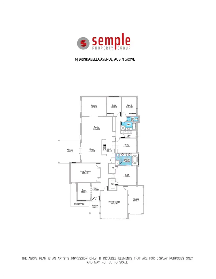 Floorplan of Homely house listing, 14 Brindabella Avenue, Aubin Grove WA 6164