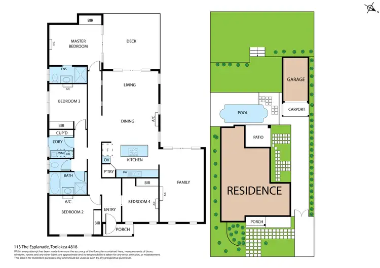 Floorplan of Homely house listing, 113 The Esplanade, Toolakea QLD 4818