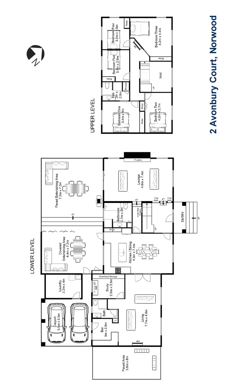 Floorplan of Homely house listing, 2 Avonbury Crt, Norwood TAS 7250