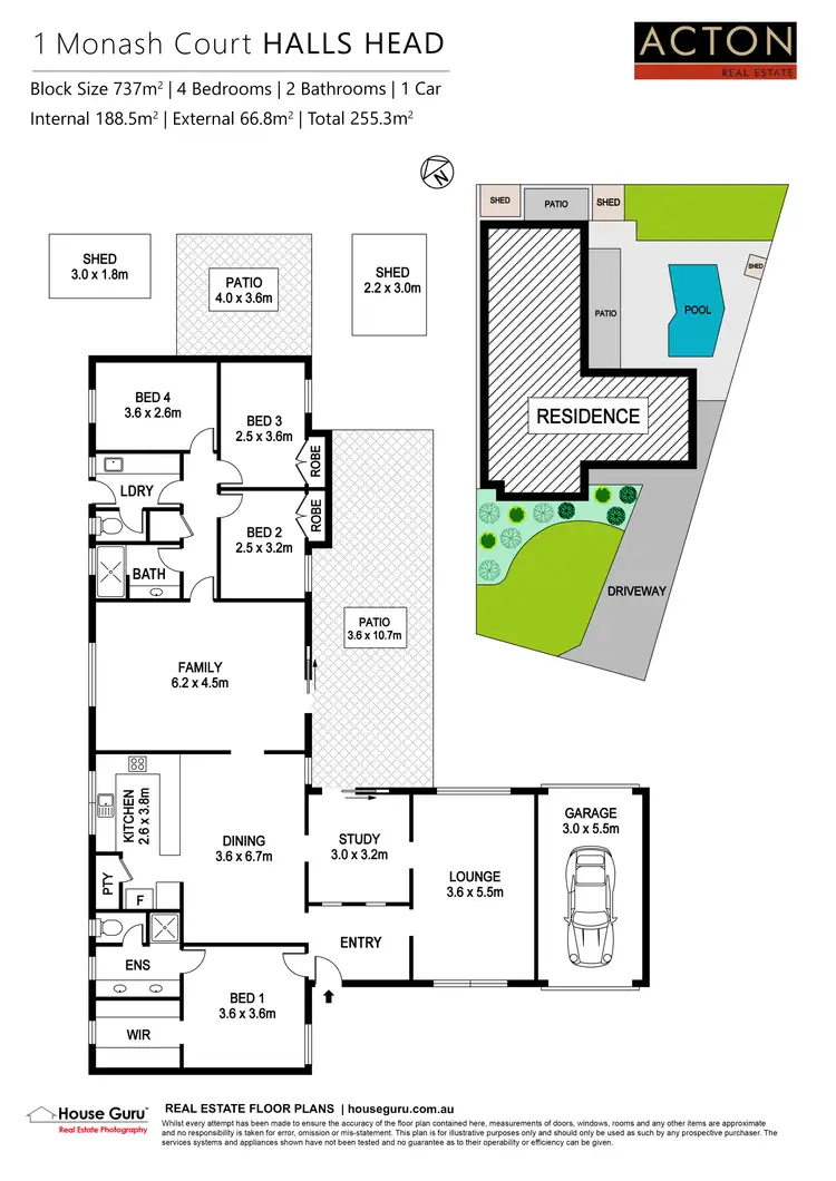 Floorplan of Homely house listing, 1 Monash Court, Halls Head WA 6210