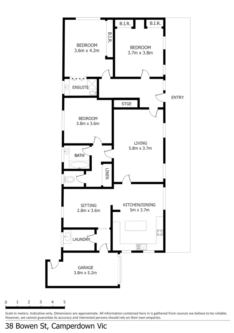 Floorplan of Homely house listing, 38 Bowen Street, Camperdown VIC 3260