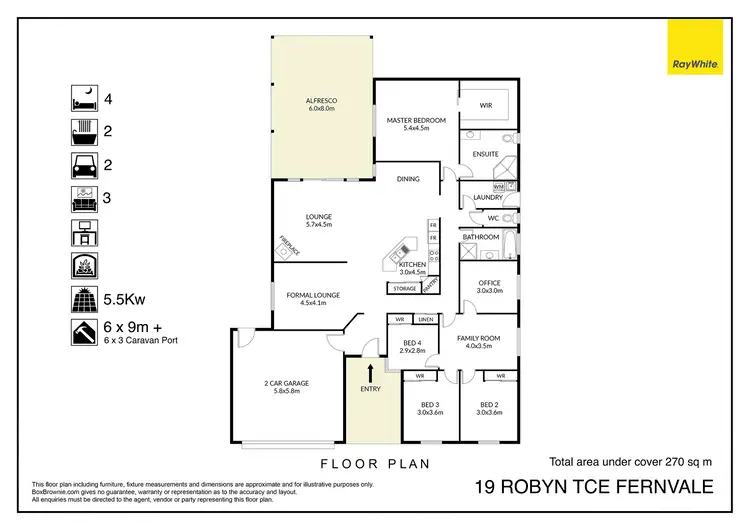 Floorplan of Homely house listing, 19 Robyn Terrace, Fernvale QLD 4306