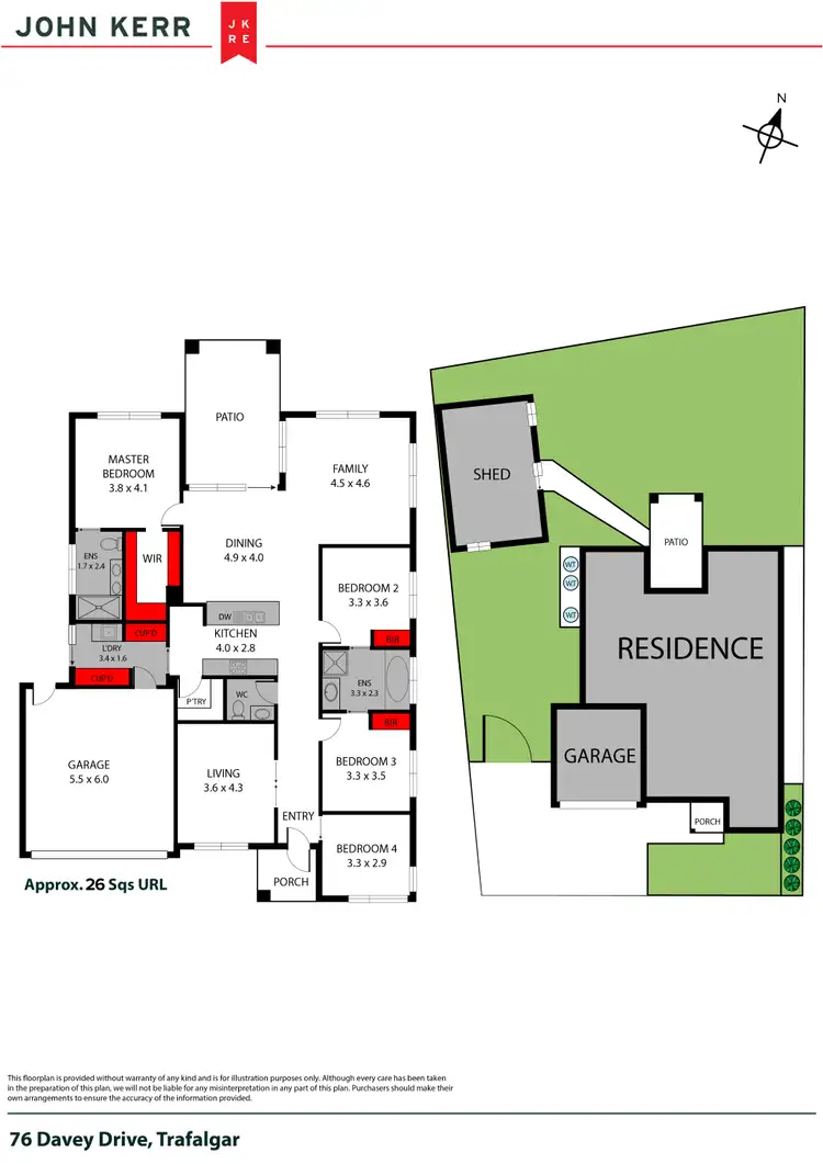 Floorplan of Homely house listing, 76 Davey Drive, Trafalgar VIC 3824