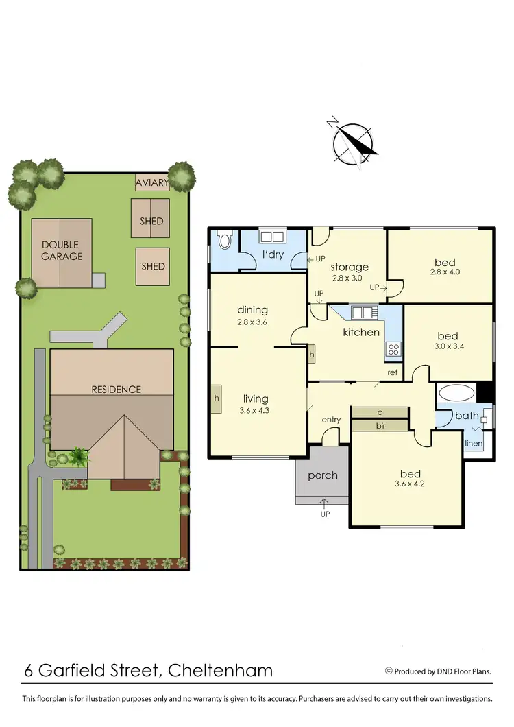 Floorplan of Homely house listing, 6 Garfield Street, Cheltenham VIC 3192