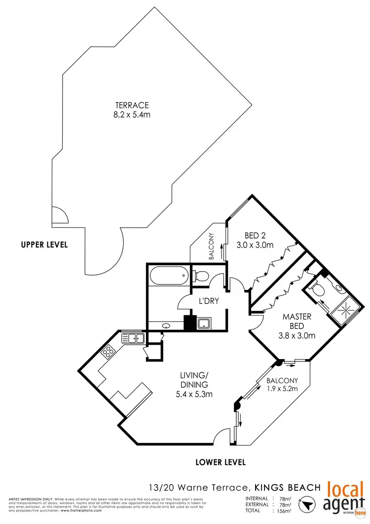 Floorplan of Homely apartment listing, 13/20 Warne Terrace, Kings Beach QLD 4551