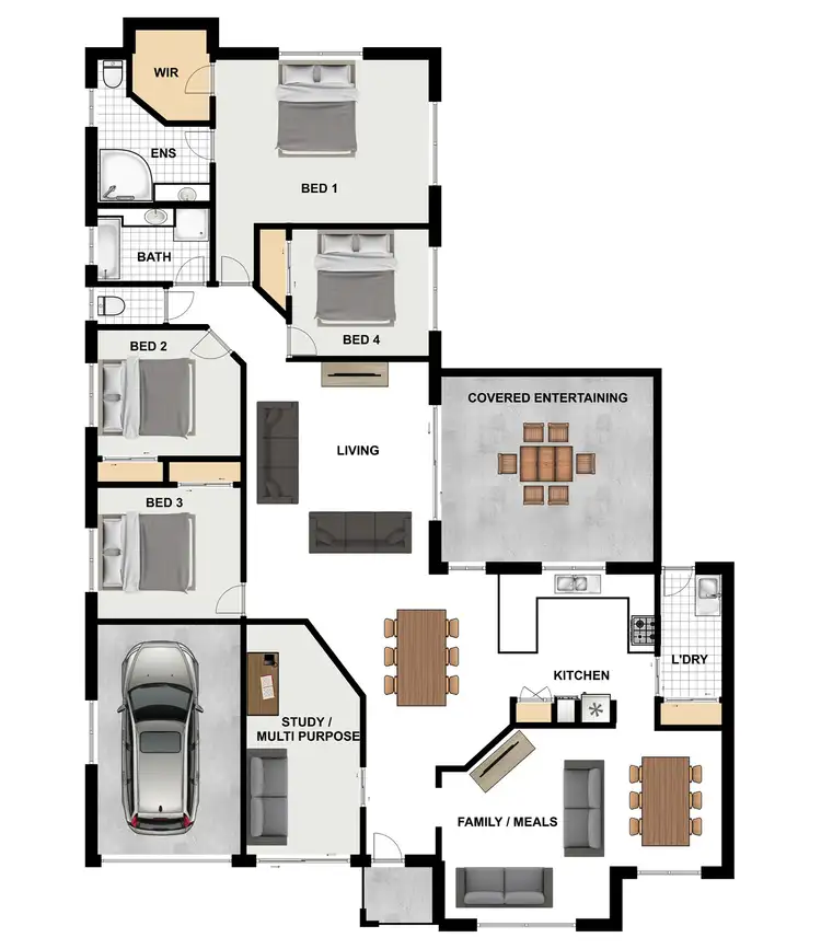 Floorplan of Homely house listing, 1 Baxter Crescent, Forest Lake QLD 4078