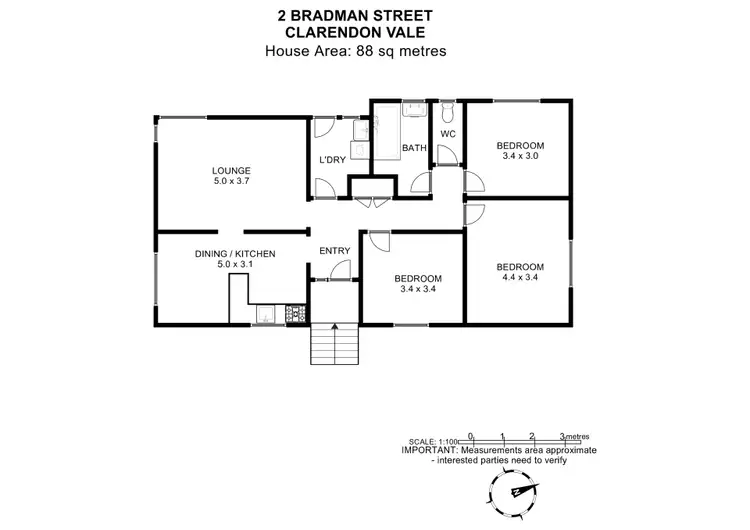 Floorplan of Homely house listing, 2 Bradman Street, Clarendon Vale TAS 7019