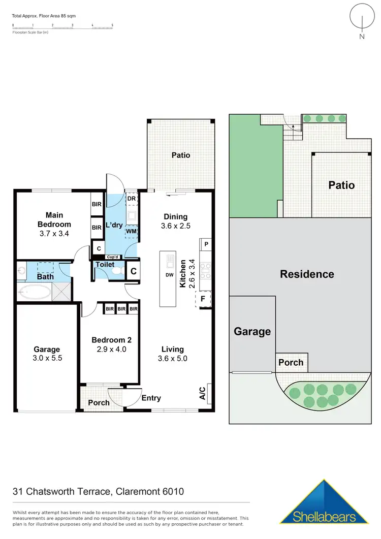 Floorplan of Homely villa listing, 31 Chatsworth Terrace, Claremont WA 6010