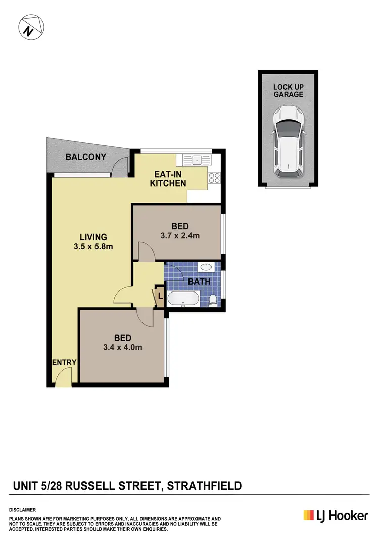 Floorplan of Homely unit listing, 5/28 Russell Street, Strathfield NSW 2135