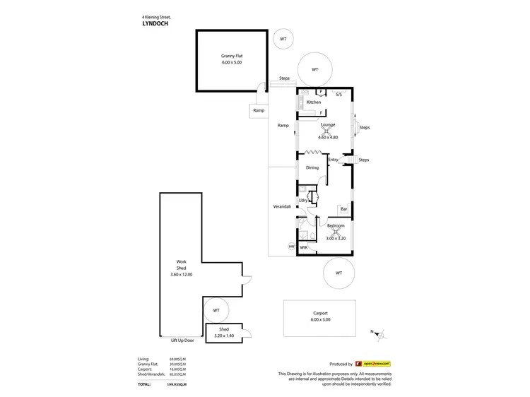 Floorplan of Homely house listing, 4 Kleinig Street, Lyndoch SA 5351