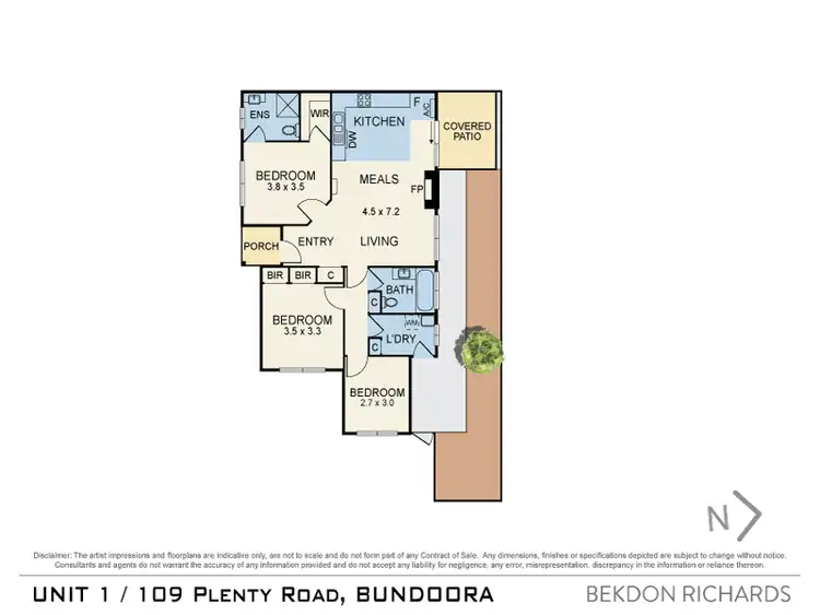Floorplan of Homely block of units listing, 109 Plenty Road, Bundoora VIC 3083
