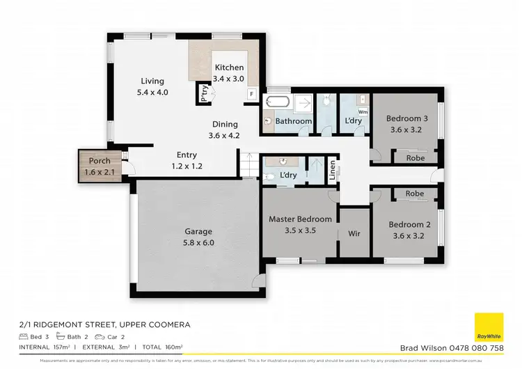 Floorplan of Homely semi-detached listing, 2/1 Ridgemont Street, Upper Coomera QLD 4209