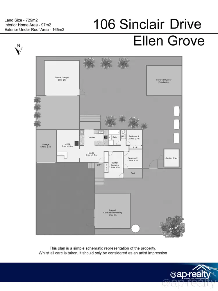 Floorplan of Homely house listing, 106 Sinclair Drive, Ellen Grove QLD 4078