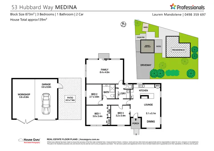 Floorplan of Homely house listing, 53 Hubbard Way, Medina WA 6167