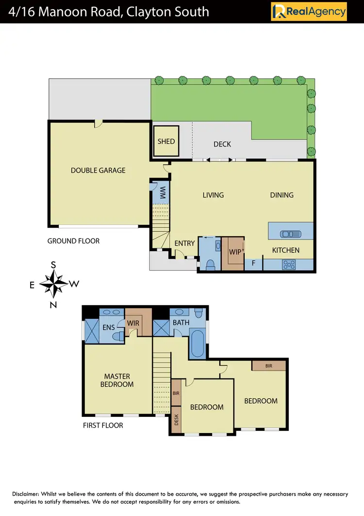 Floorplan of Homely townhouse listing, 4/16 Manoon Road, Clayton South VIC 3169