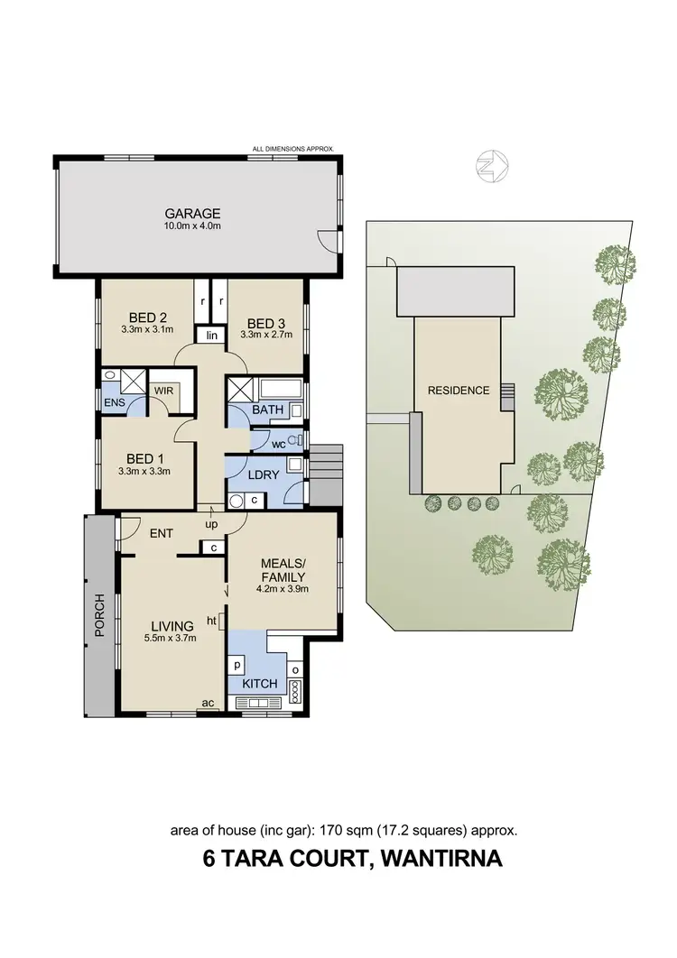 Floorplan of Homely house listing, 6 Tara Court, Wantirna VIC 3152