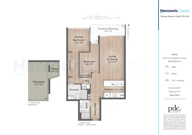 Floorplan of Homely apartment listing, 87/14 Elizabeth Avenue, Broadbeach QLD 4218