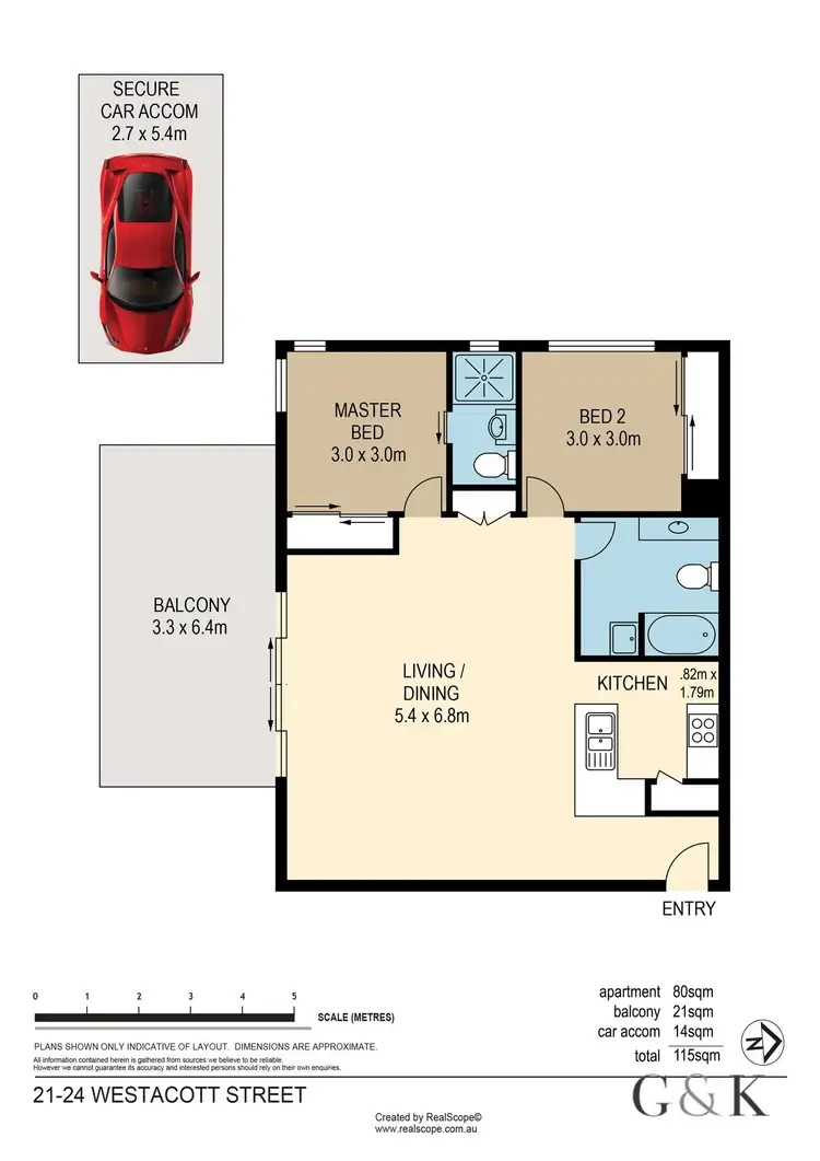 Floorplan of Homely unit listing, 21/24 Westacott Street, Nundah QLD 4012
