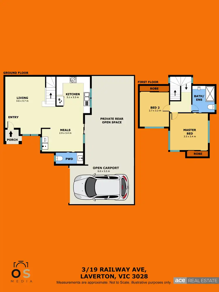 Floorplan of Homely townhouse listing, 3/19 Railway Avenue, Laverton VIC 3028